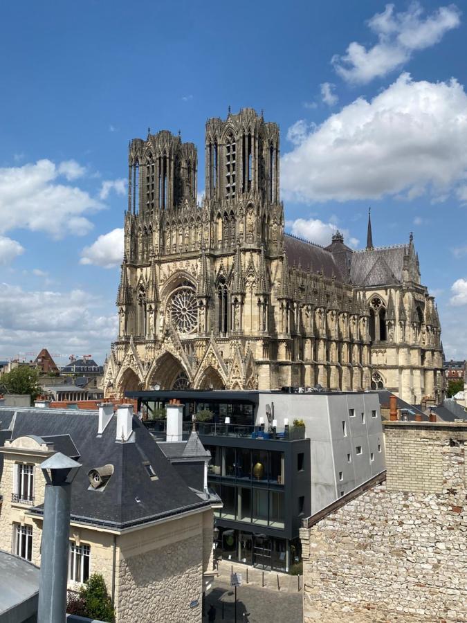 Apartmán Duplex Hammam Au Pied De La Cathedrale Avec Vue Remeš Exteriér fotografie