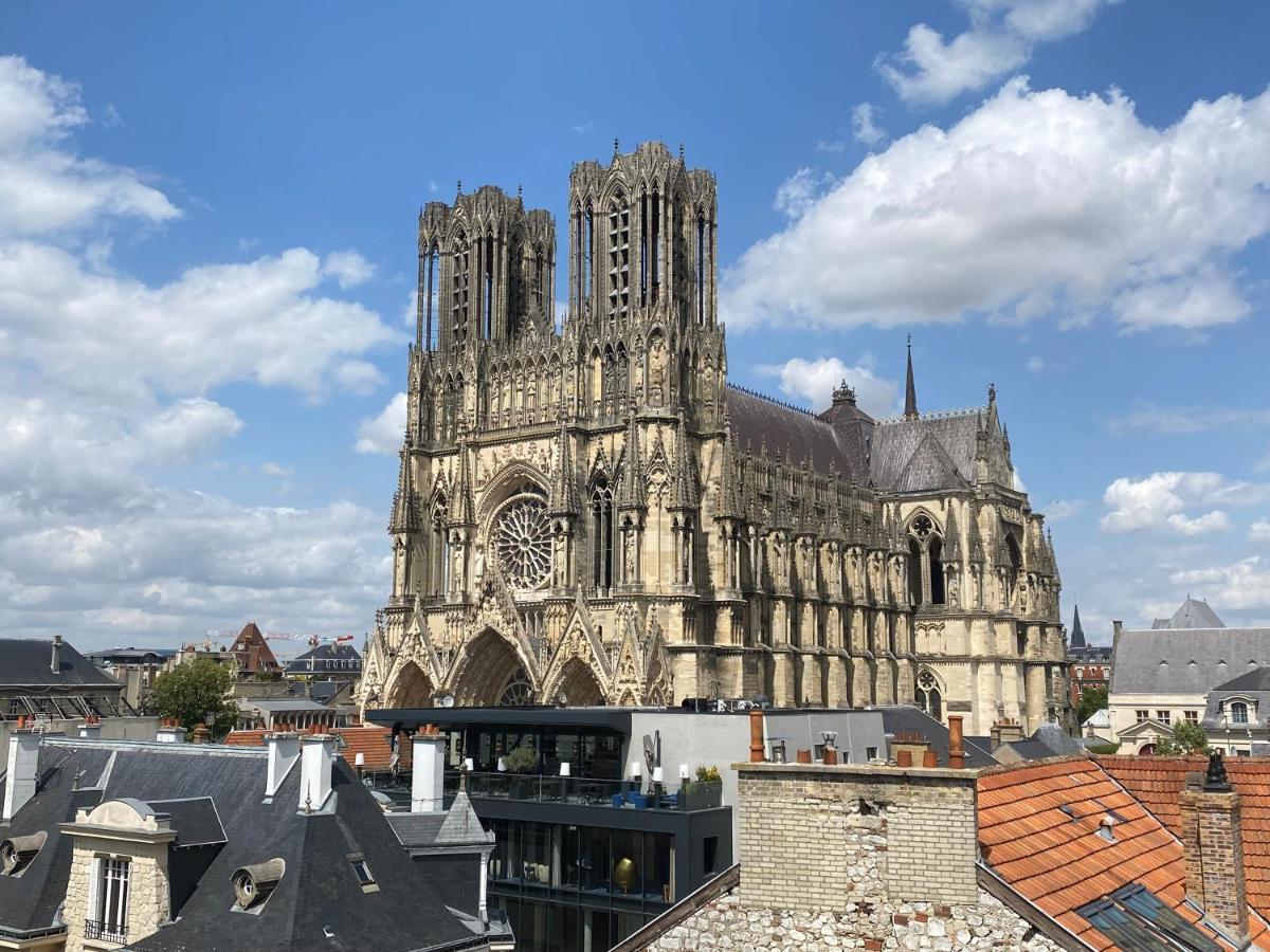 Apartmán Duplex Hammam Au Pied De La Cathedrale Avec Vue Remeš Exteriér fotografie